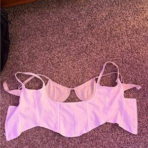 PrettyLittleThing Light Pink Women's Bra Top